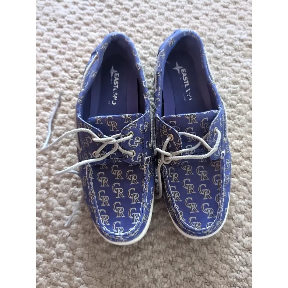 Women's Summer MLB Colorado Rockies Canvas Boat‎ ShoeSz9.5 Baseball Woman's